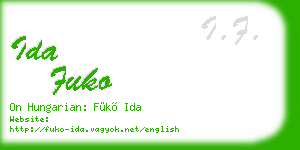 ida fuko business card