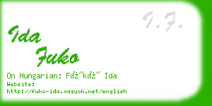 ida fuko business card